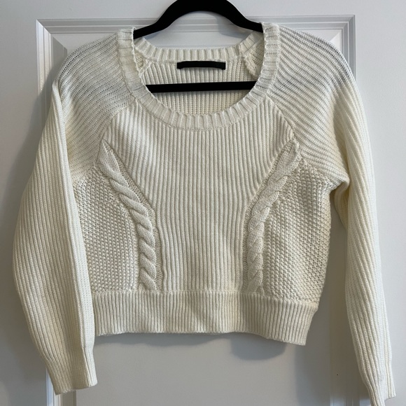 Cropped White Sweater - Picture 2 of 2
